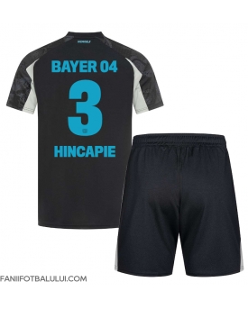 Bayer Leverkusen Piero Hincapie #3 Echipament de Fotbal Replică 2024-25 Copii Treilea (+ Șorturi)
